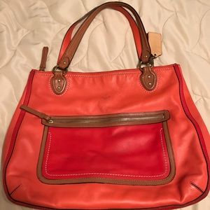 Coach poppy tote